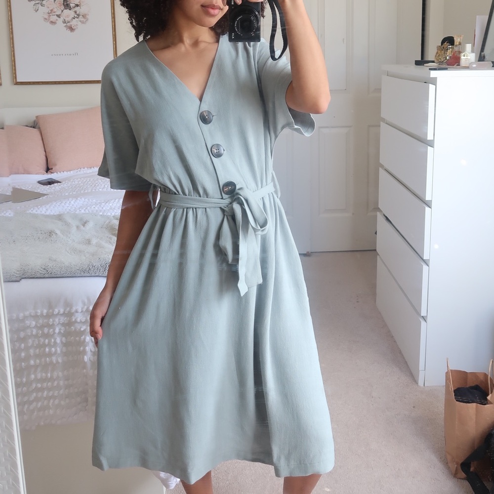 Mint Green Summer Dress - Picture 3 of 6